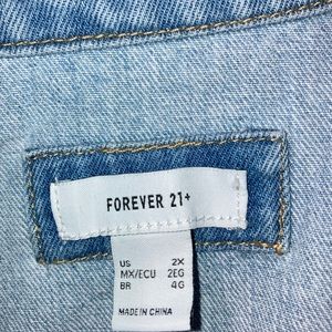 2X FOREVER 21 DENIM JACKET WORN ONCE